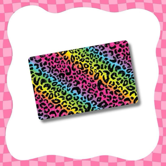 Y2K Colorful Leopard Card Skin