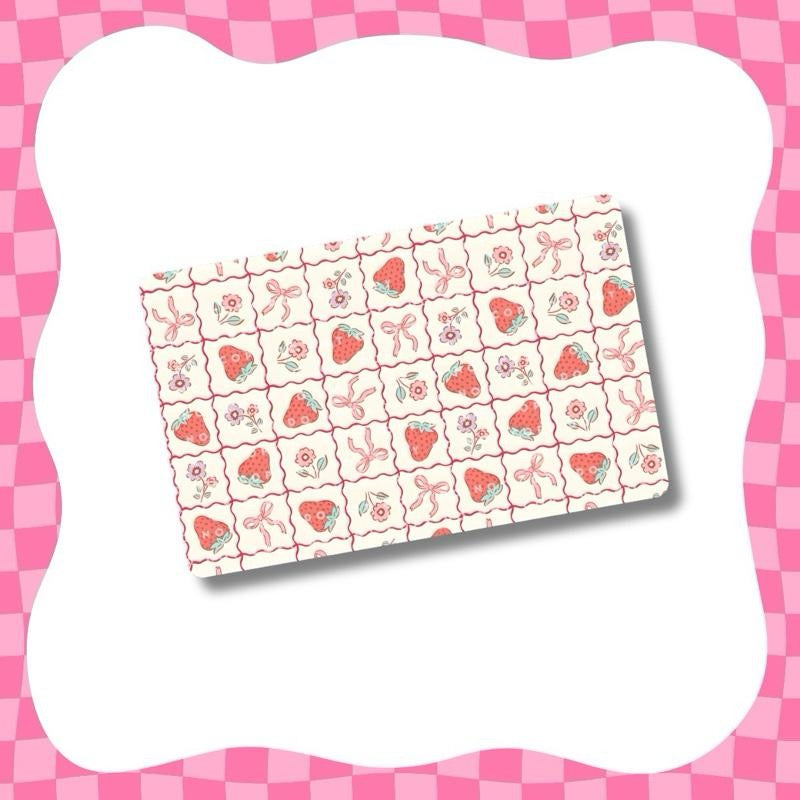 Strawberry and Bows Card Skin