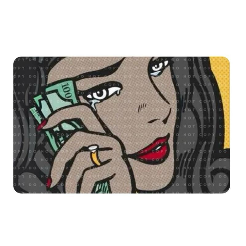 Money Tears Card Skin (Brunette)