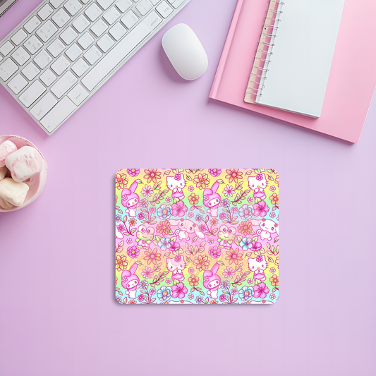 Floral Kitty Mousepad