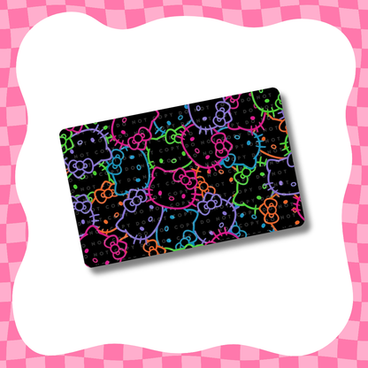 Diseño de tarjeta Neon Kitties