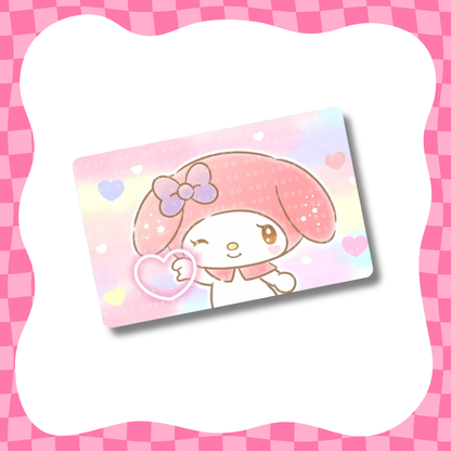 Winking Kawaii Bunny Card Skin