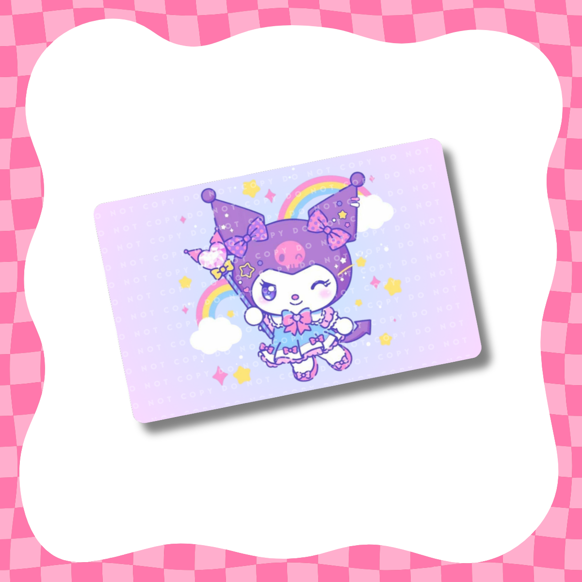 Purple Rainbow Kawaii Bunny