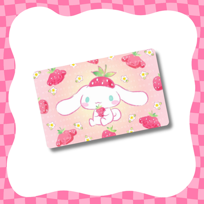 Strawberry Puppy Card Skin