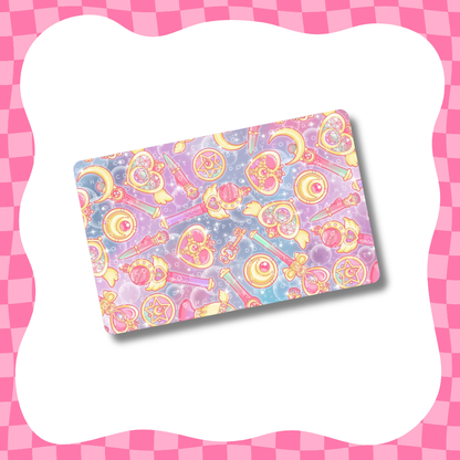 Anime Girl Wand Pattern Card Skin