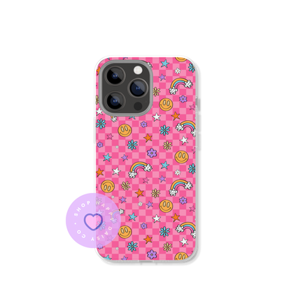Smiley Checks Phone Case Insert