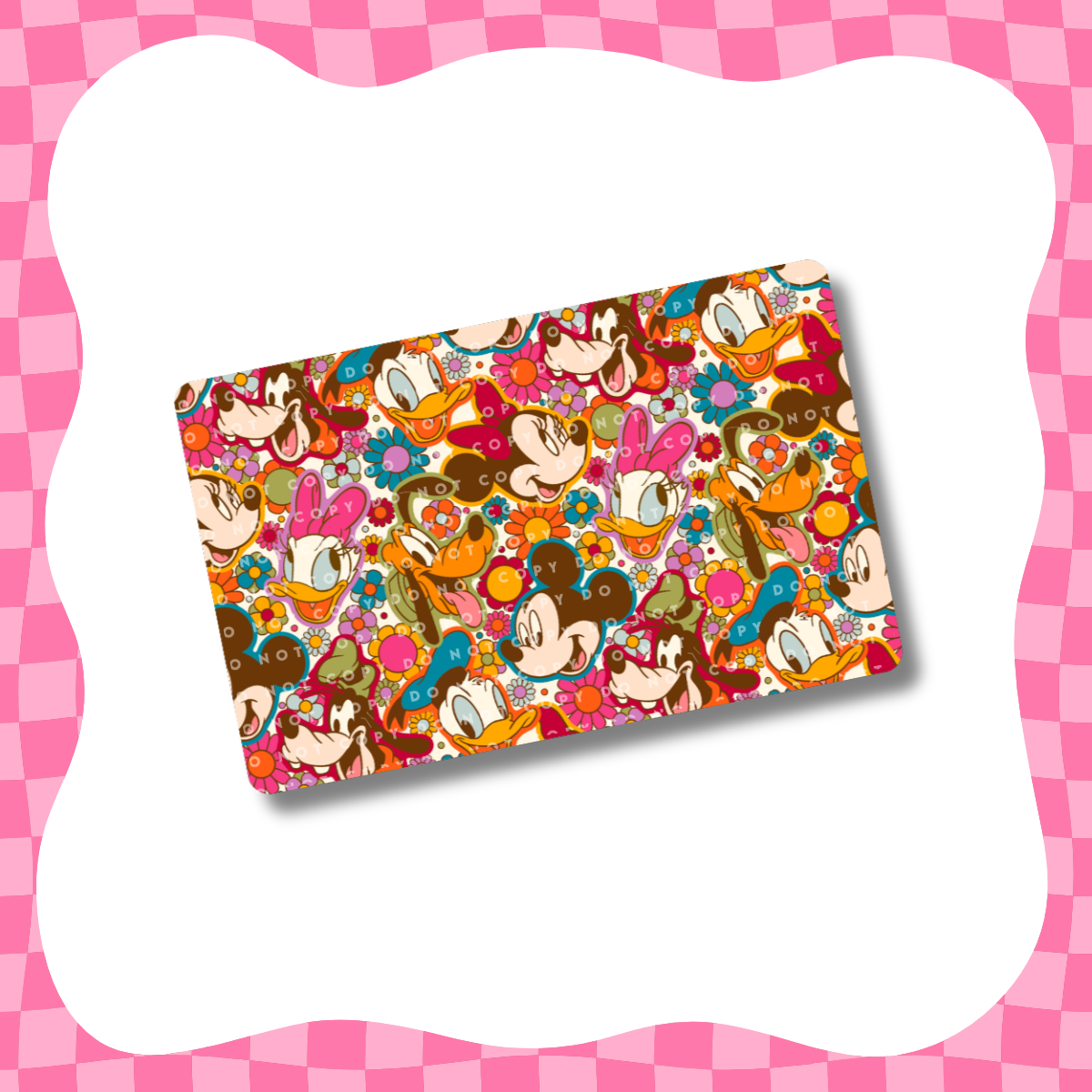 Magical Friends Colorful Flowers Card Skin