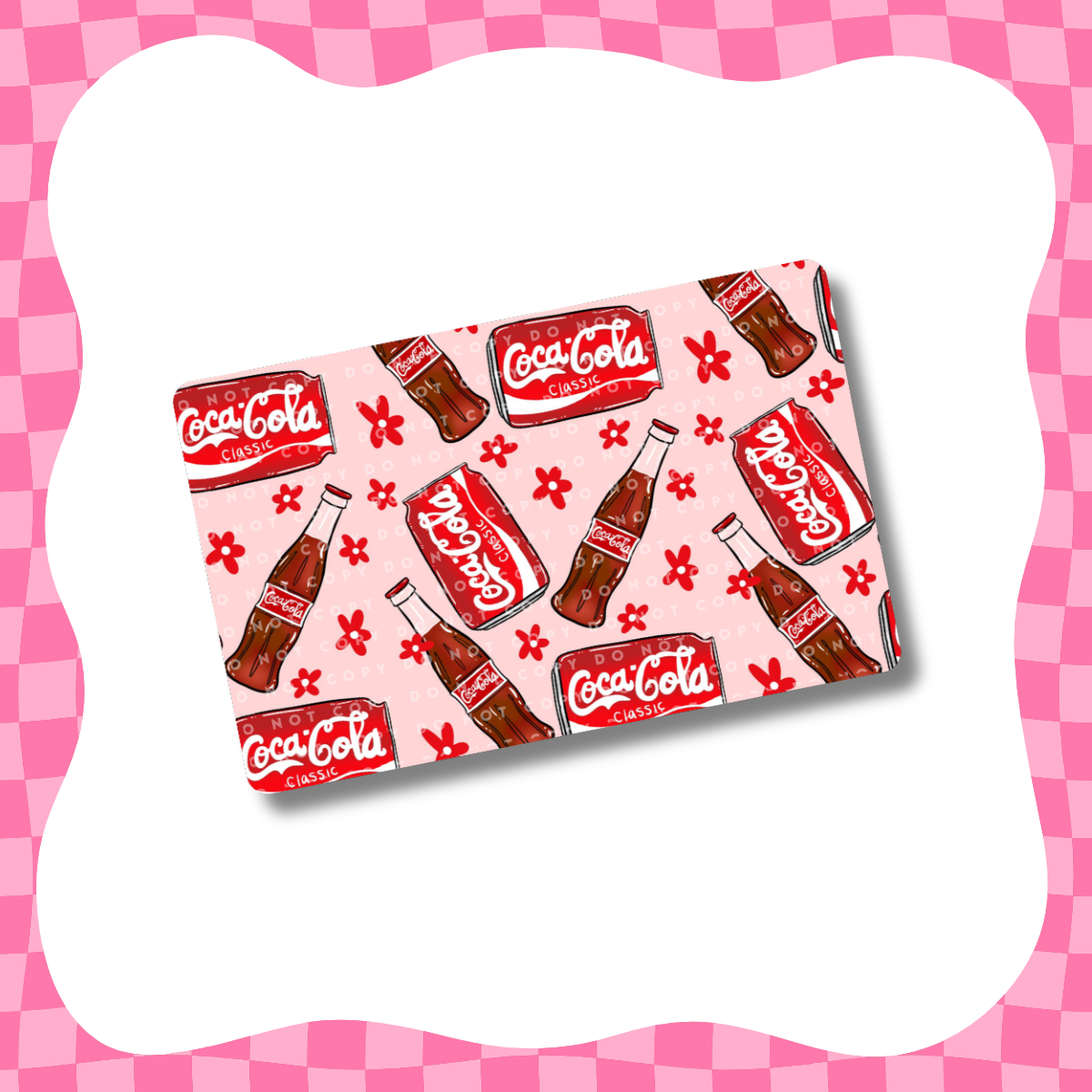 Coke Flowers Card Skin