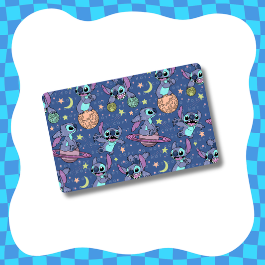 Blue Alien Planets Card Skin