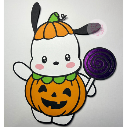 Kawaii Puppy Halloween Gift Card Holder
