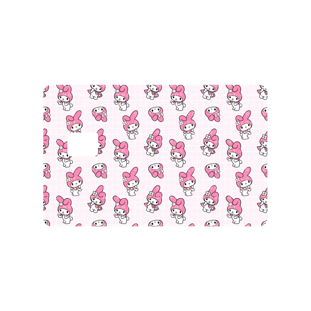 Pink Kawaii Bunny Card Skin