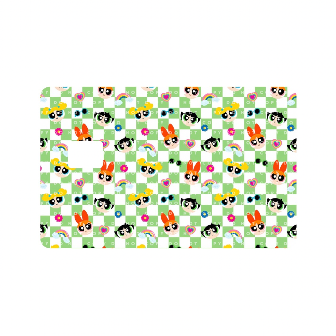 Green Checkered Card Skin