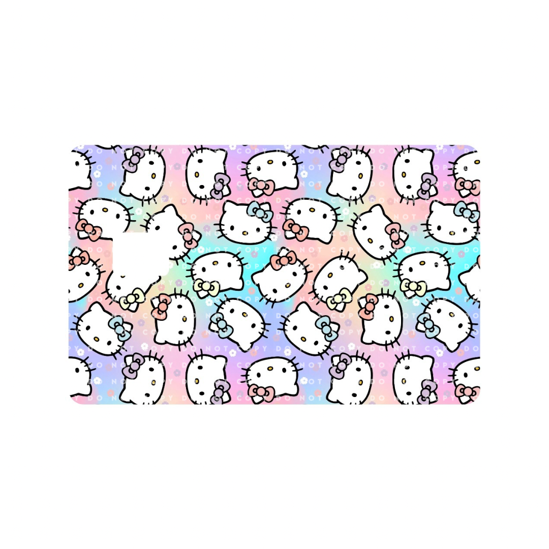 Colorful Kitty Card Skin