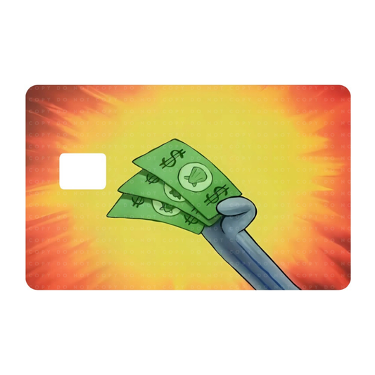 Yellow and Orange Money Card Skin