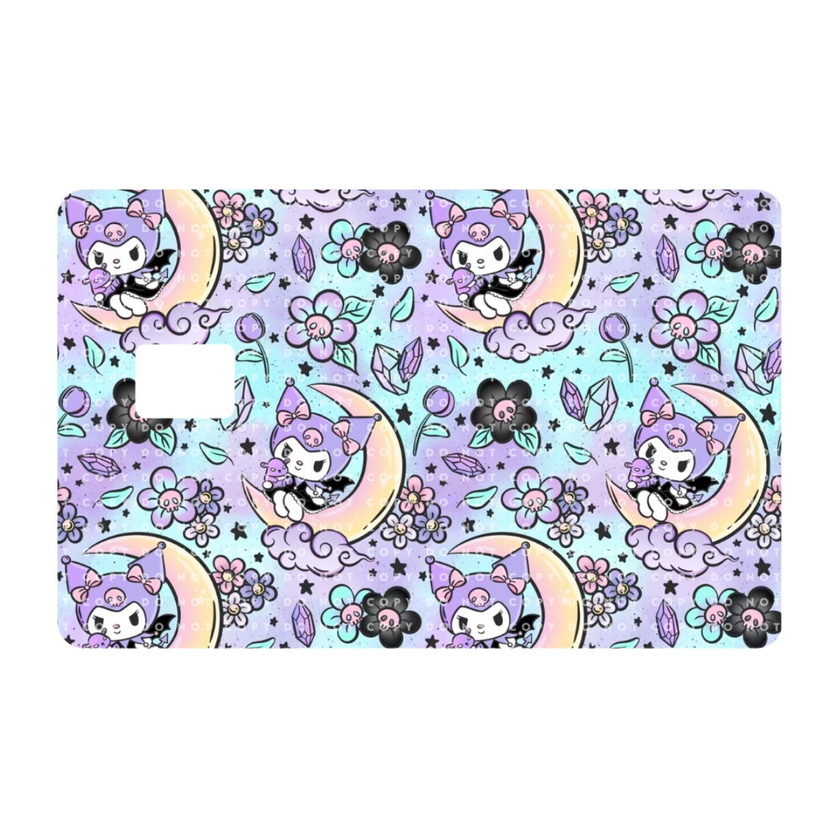 Kawaii Bunny Moon Card Skin