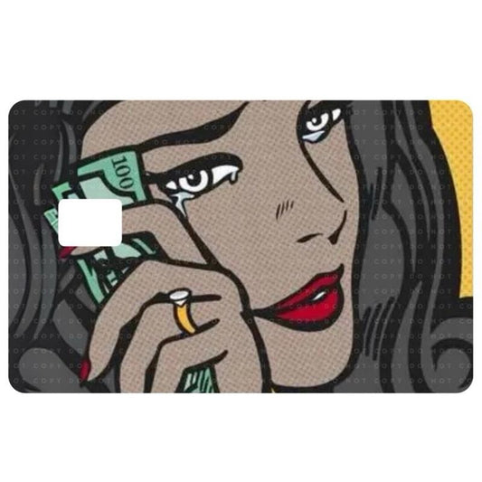 Money Tears Card Skin (Brunette)