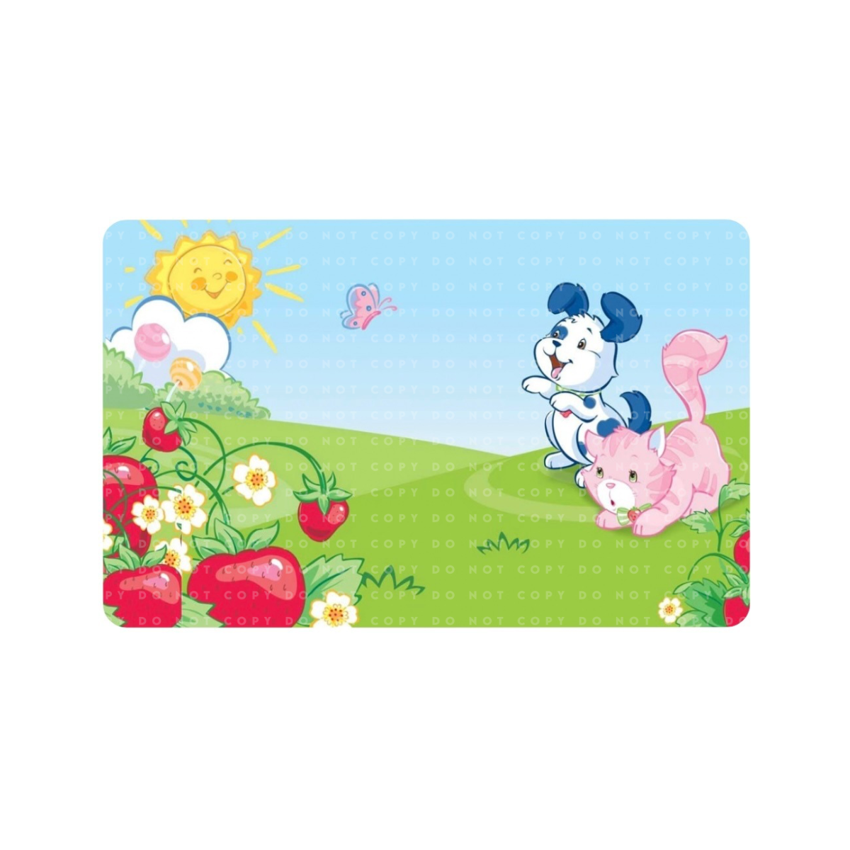 Blue Pup & Pink Cat Card Skin