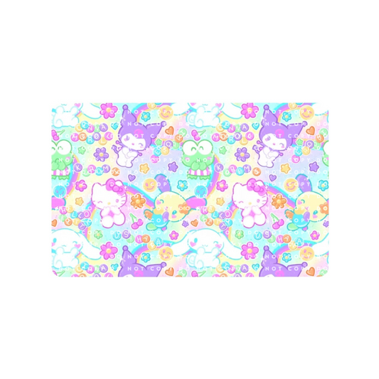 Colorful Kitty and Friends Card Skin