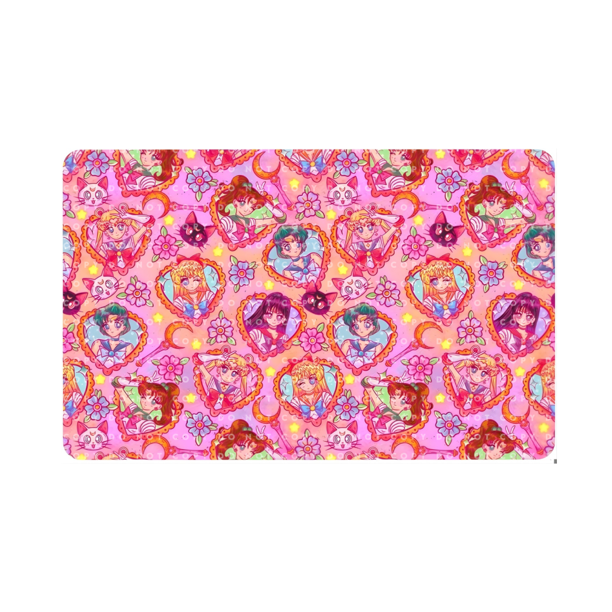 Anime Girls Hearts Card Skin