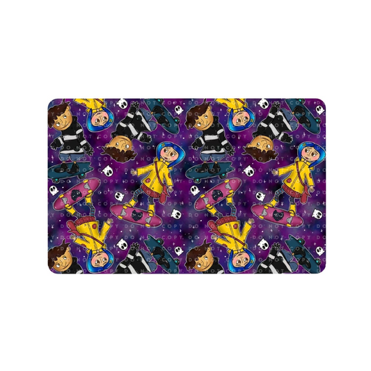Skater Button Girl Card Skin