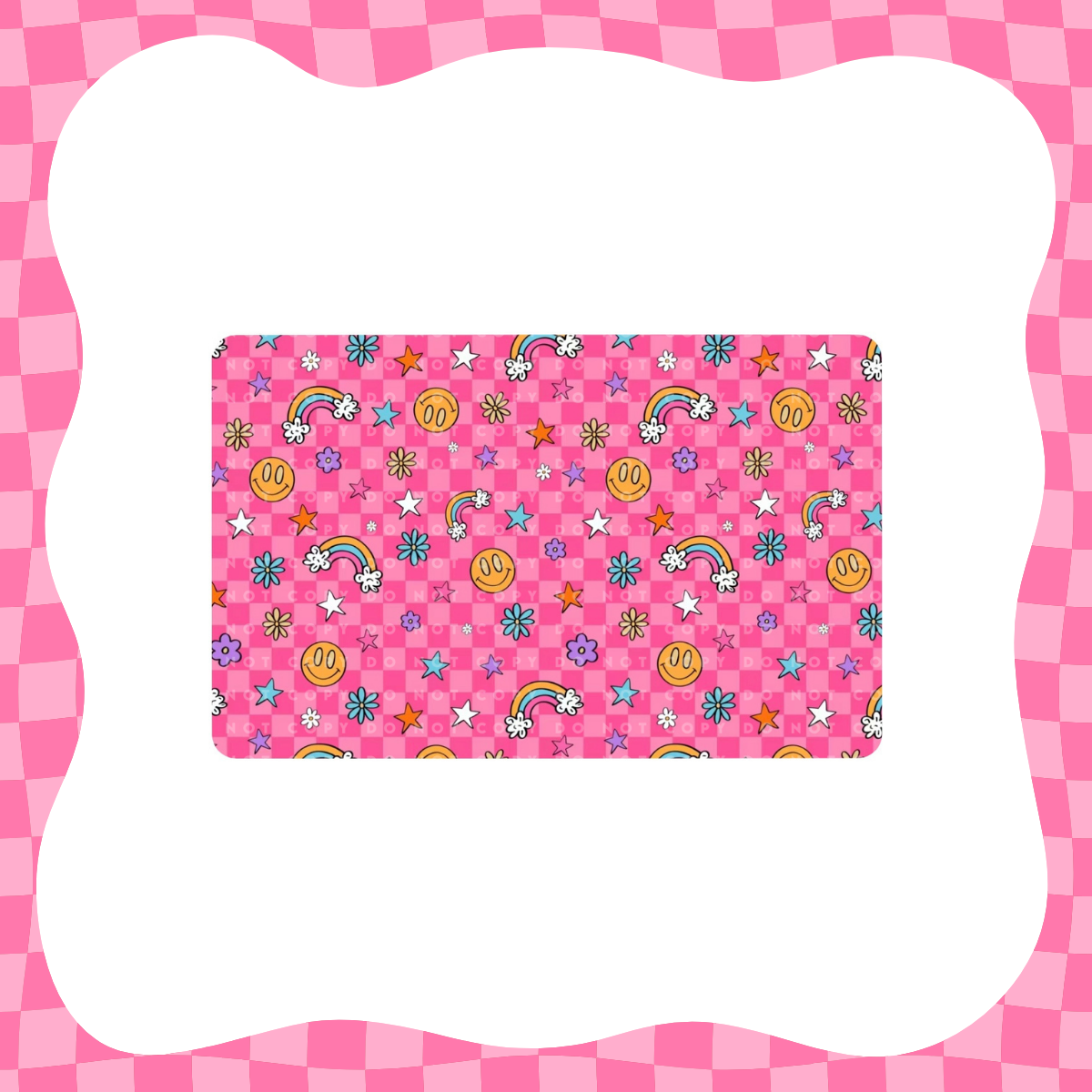 Smiley Checkered Card Skin