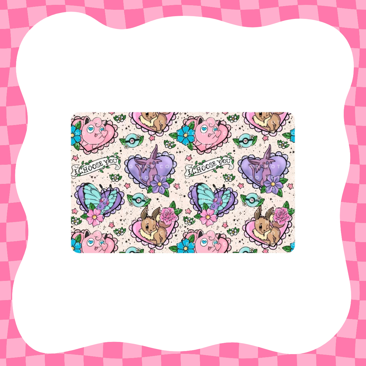 Poke Tattoo Hearts Card Skin