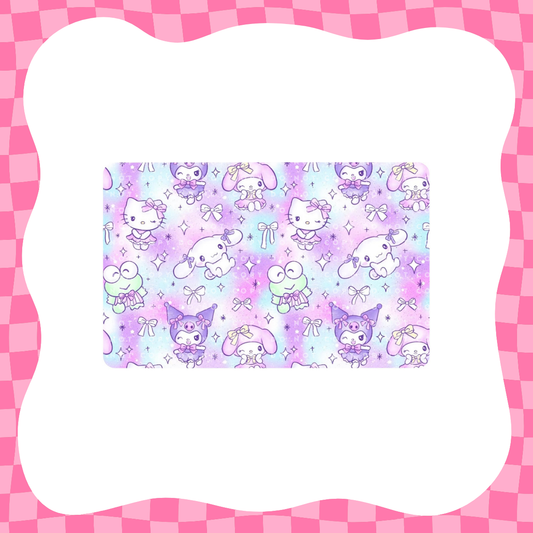 Watercolor Kitty Friends Card Skin