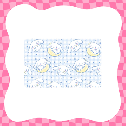 Blue Gingham Cinna Card Skin