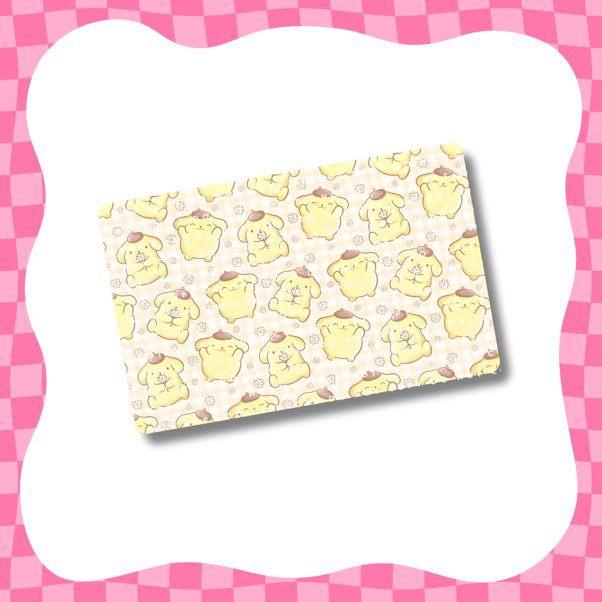 Gingham Pom Card Skin