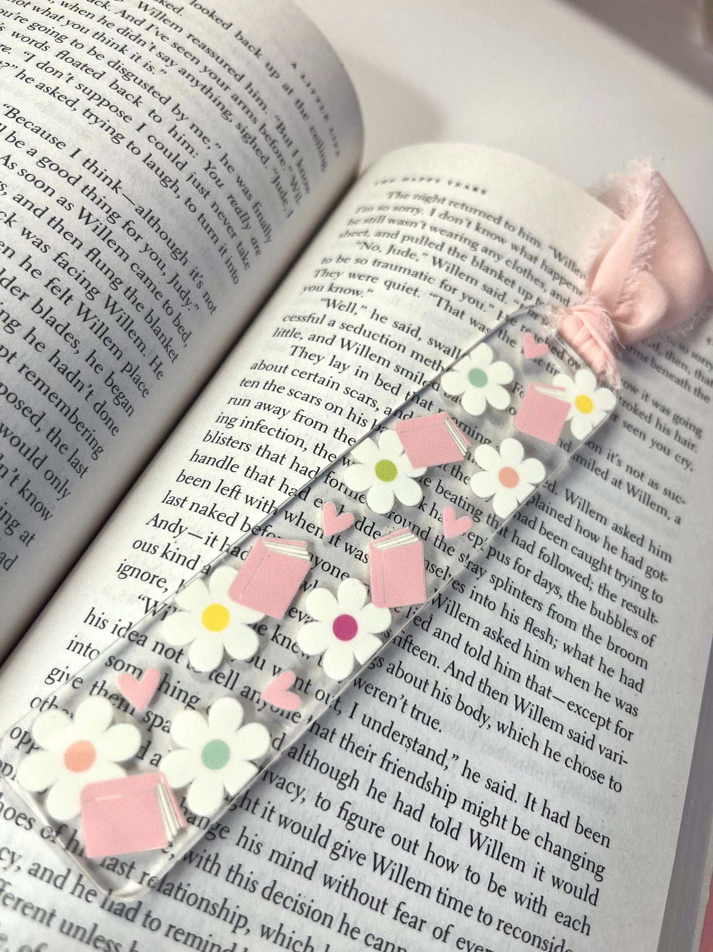 Flower Acrylic Bookmarks