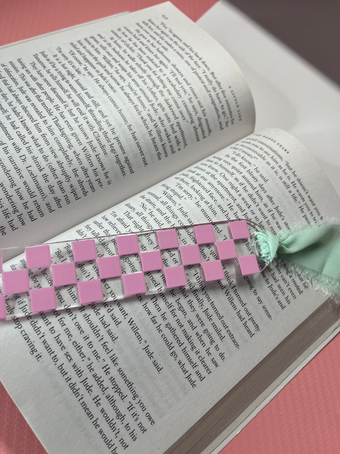 Checkered Acrylic Bookmarks