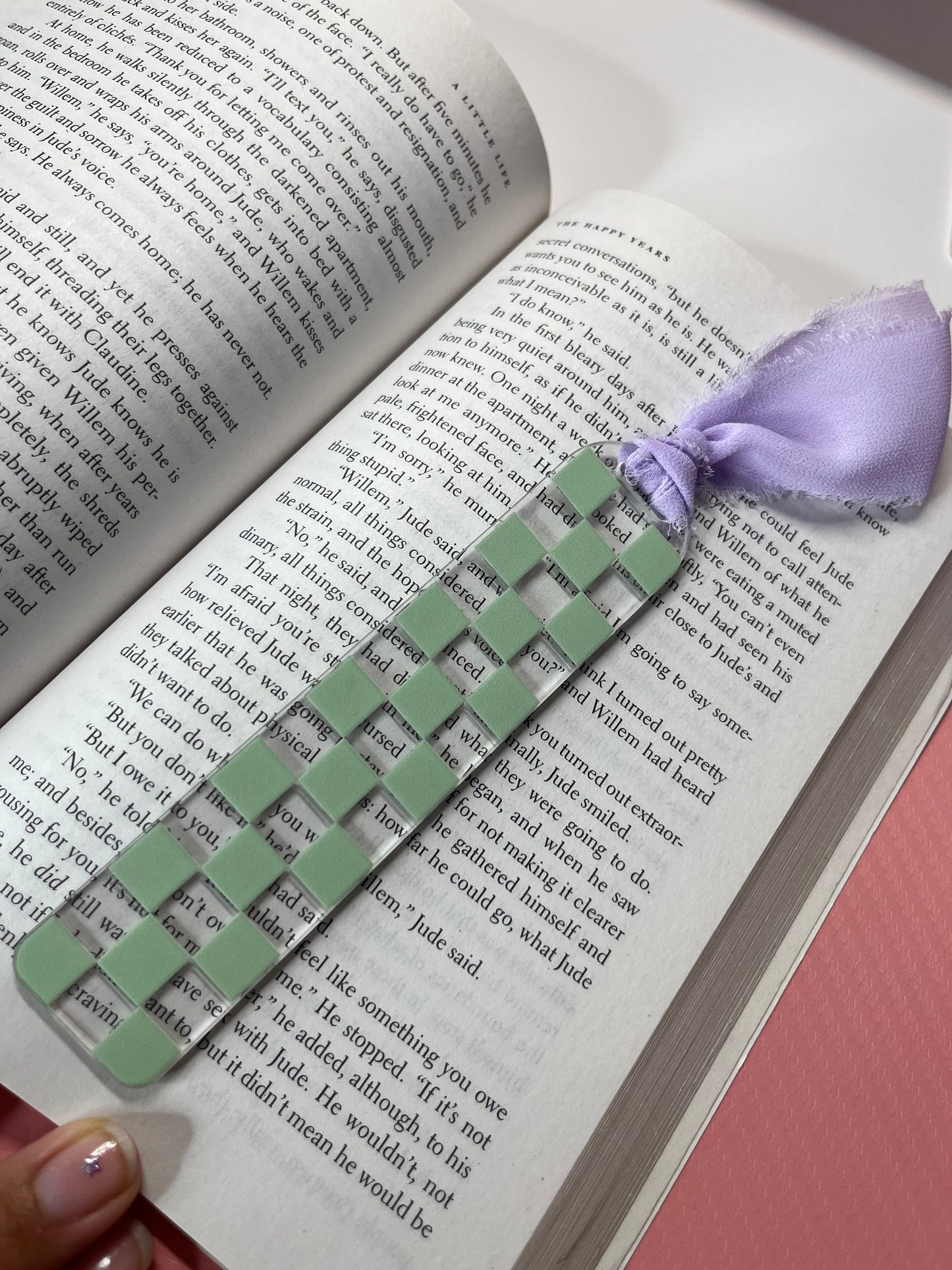 Checkered Acrylic Bookmarks