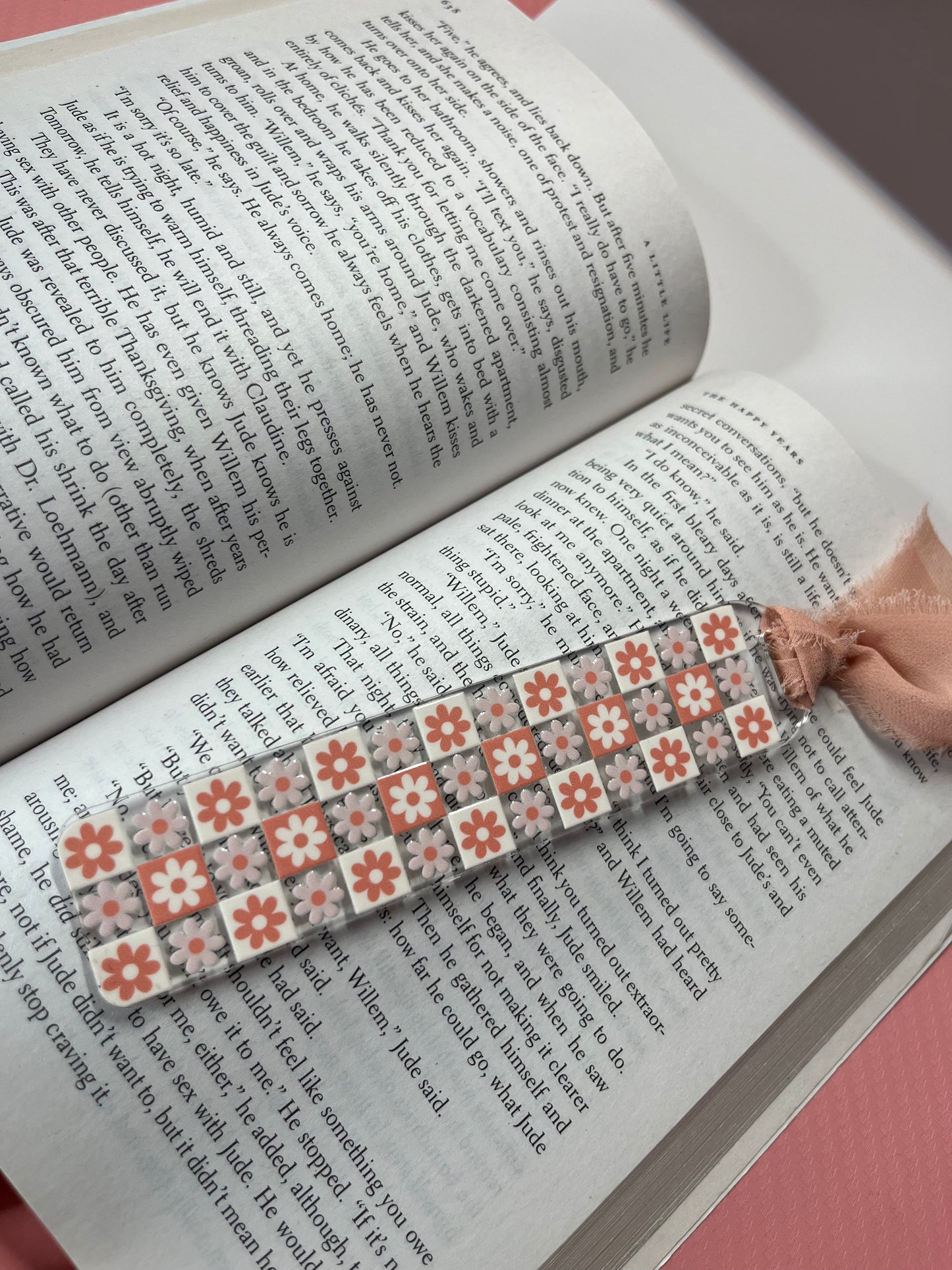 Checkered Acrylic Bookmarks