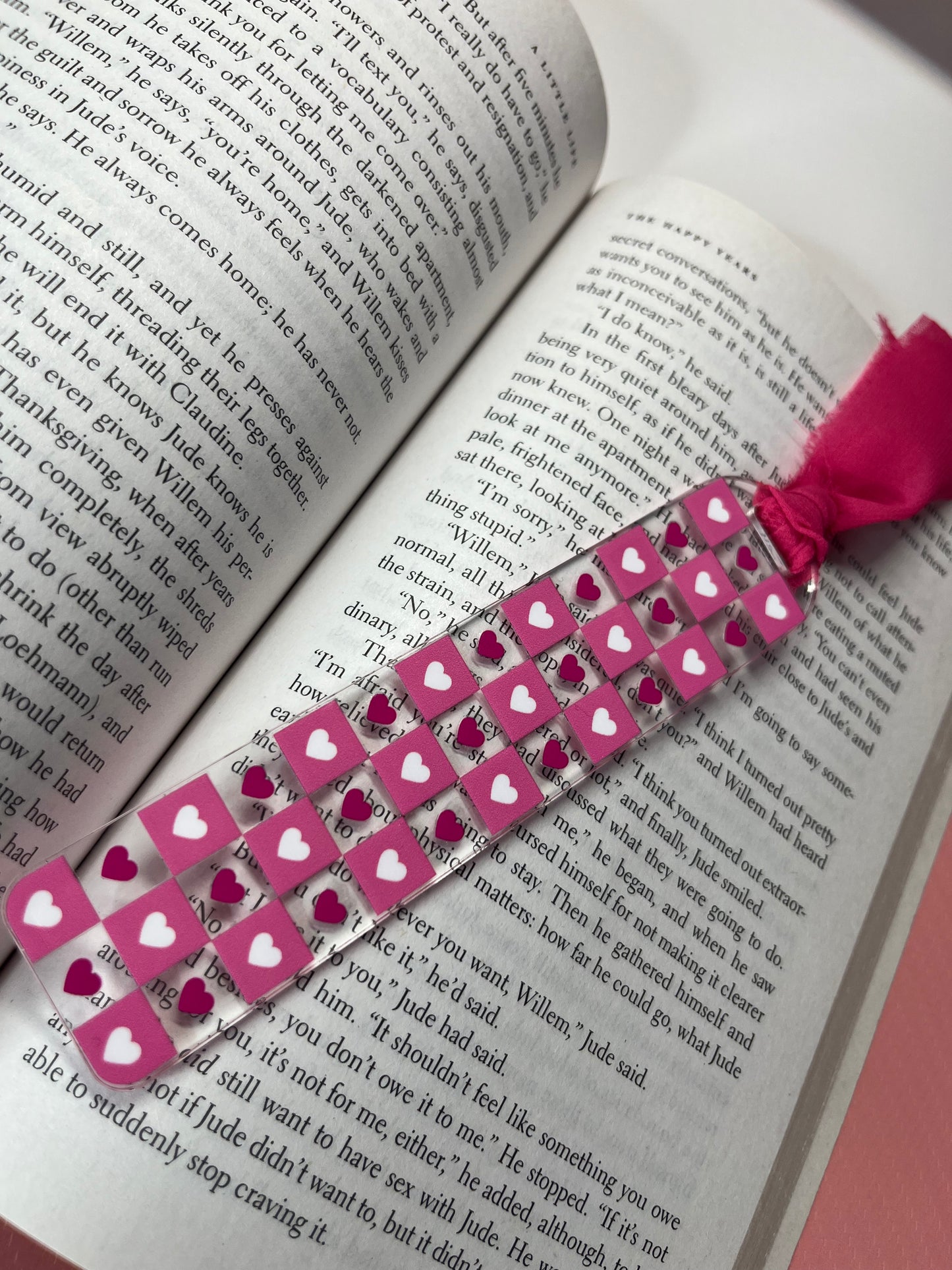 Checkered Acrylic Bookmarks