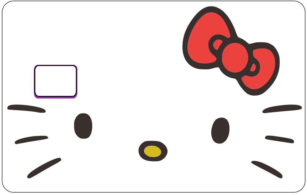 Kawaii Kitty Face Card Skin
