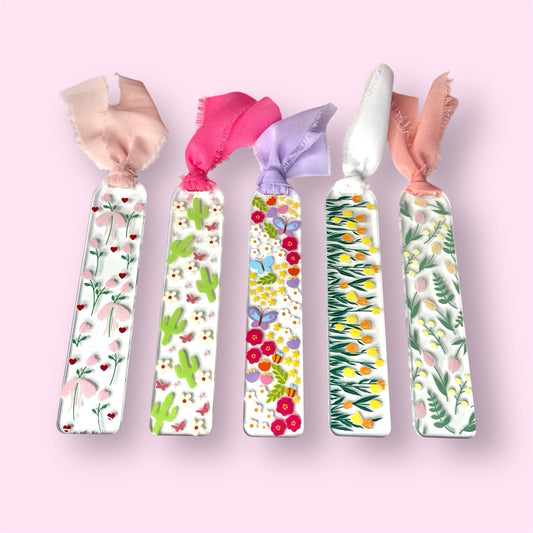 Flowers2 Acrylic Bookmarks