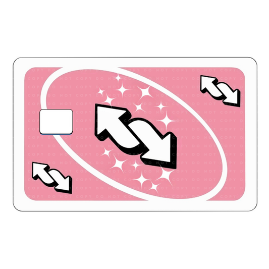 Pink Uno Reverse Card Skin