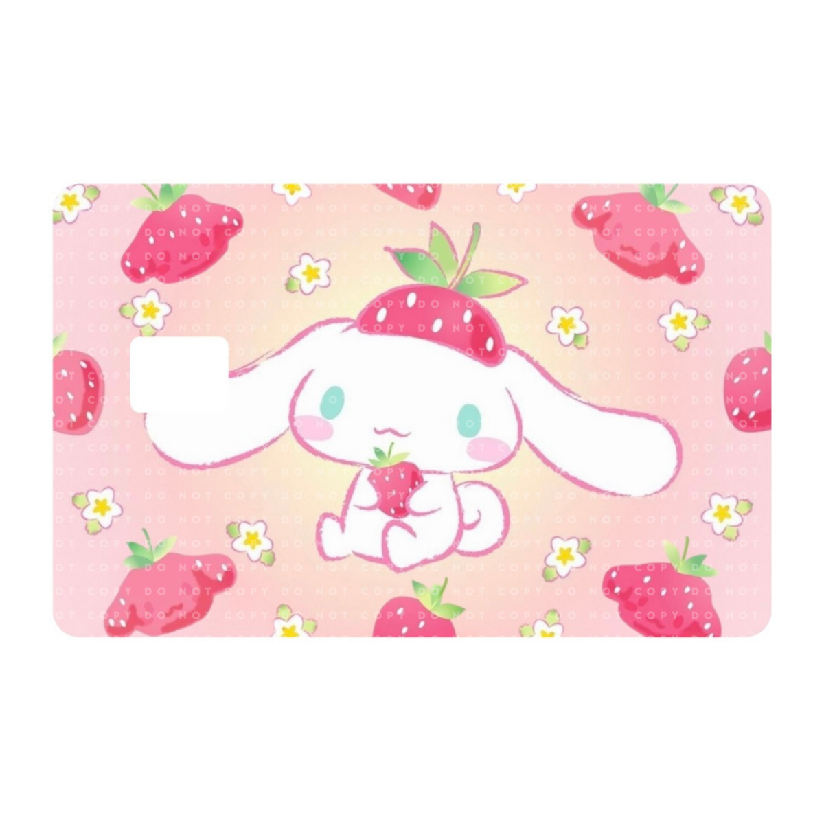 Strawberry Kawaii Puppy Card Skin